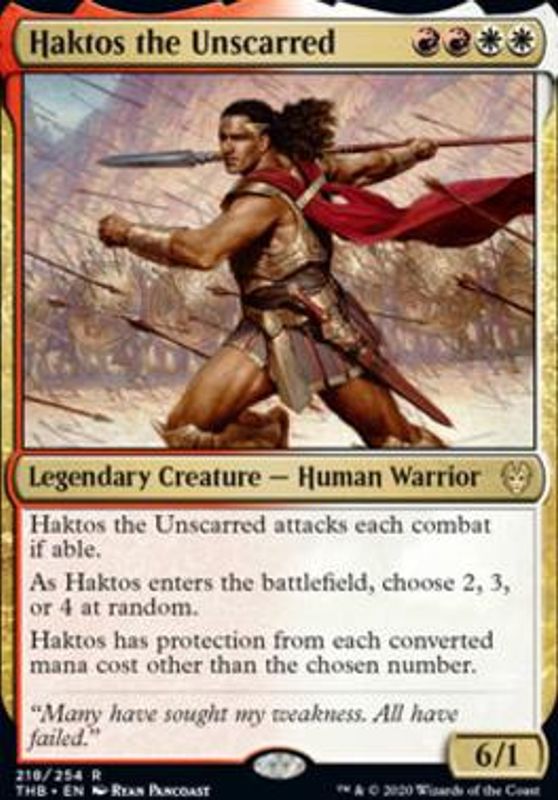 Haktos the Unscarred (foil)