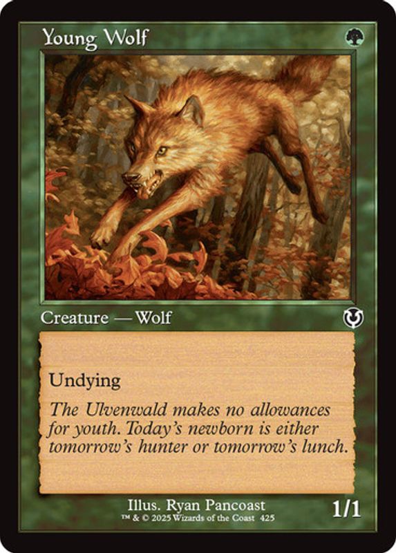 Young Wolf (Retro Frame) (Foil)