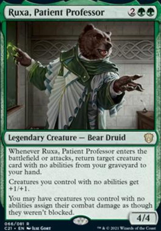 Ruxa, Patient Professor