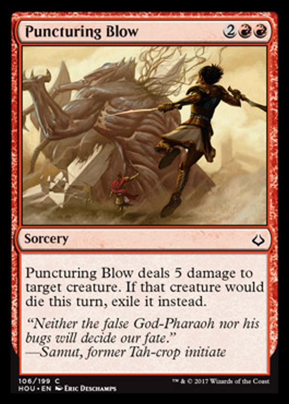 Puncturing Blow