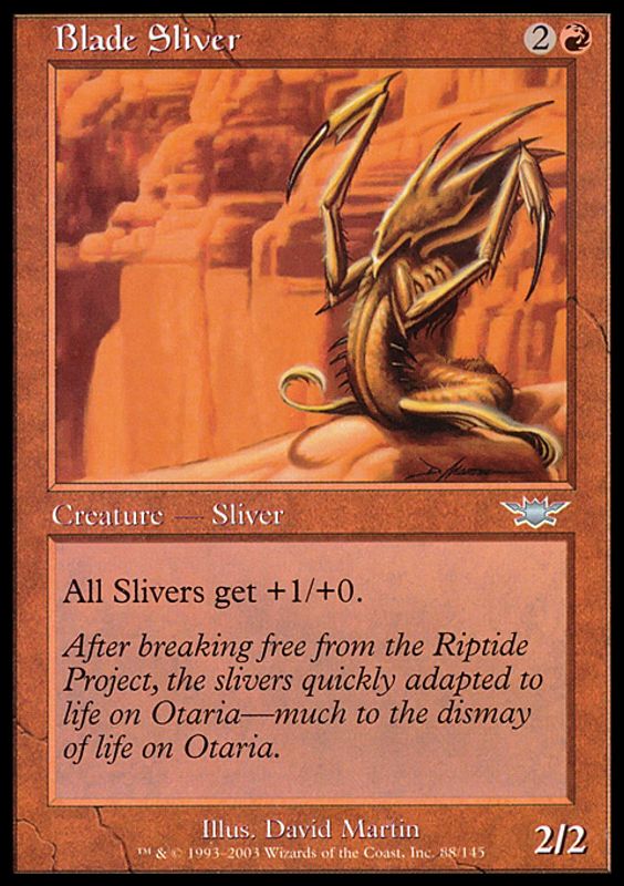Blade sliver