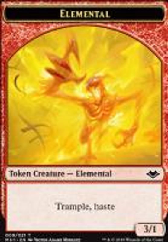 Elemental Token (Minguez, foil)
