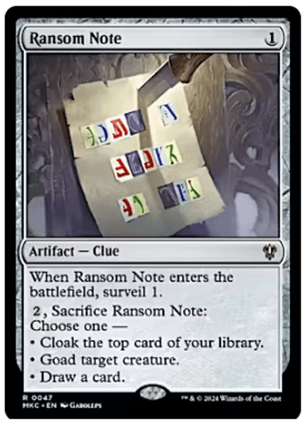 Hovedbilde Ransom Note (0047)