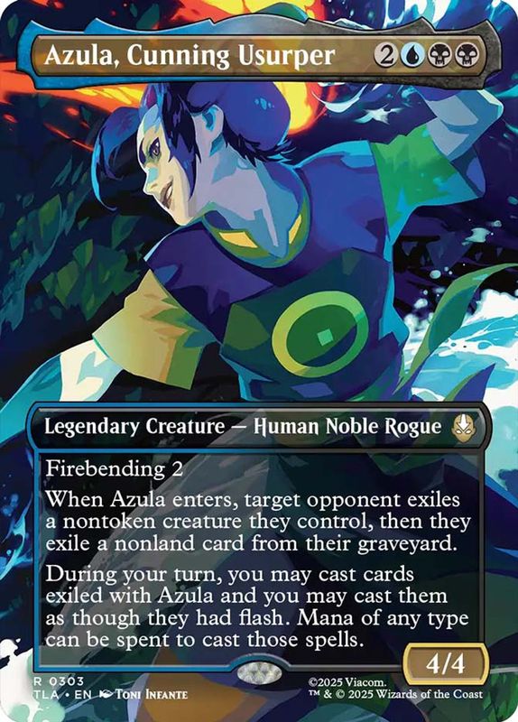 Azula, Cunning Usurper (Borderless) (Foil)