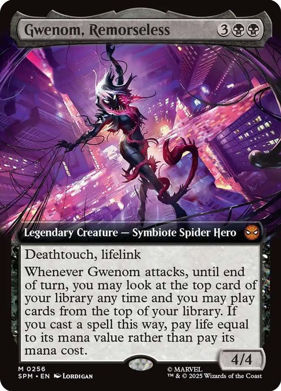 Gwenom, Remorseless (#256) (Extended Art)
