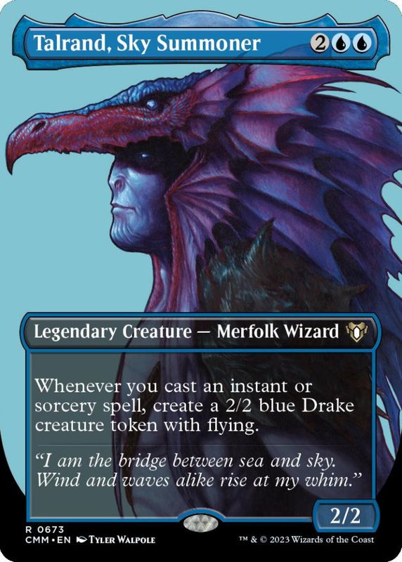 Talrand, Sky Summoner (Borderless) (foil)