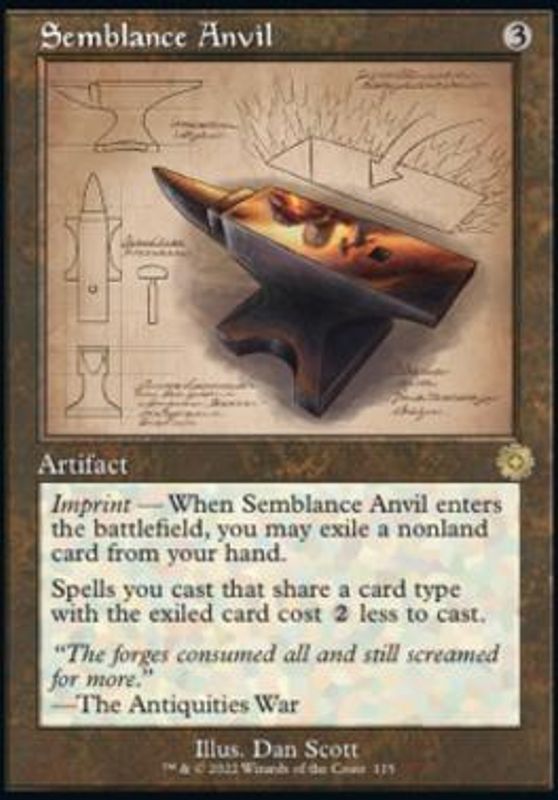 Semblance Anvil (Schematic Art) (foil)