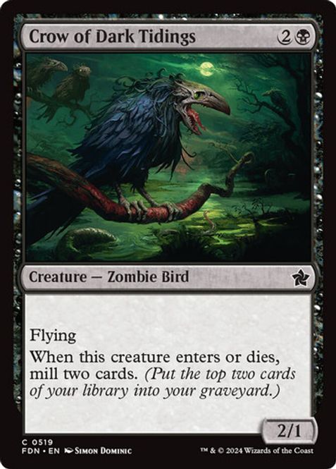 Hovedbilde Crow of Dark Tidings (Foil)