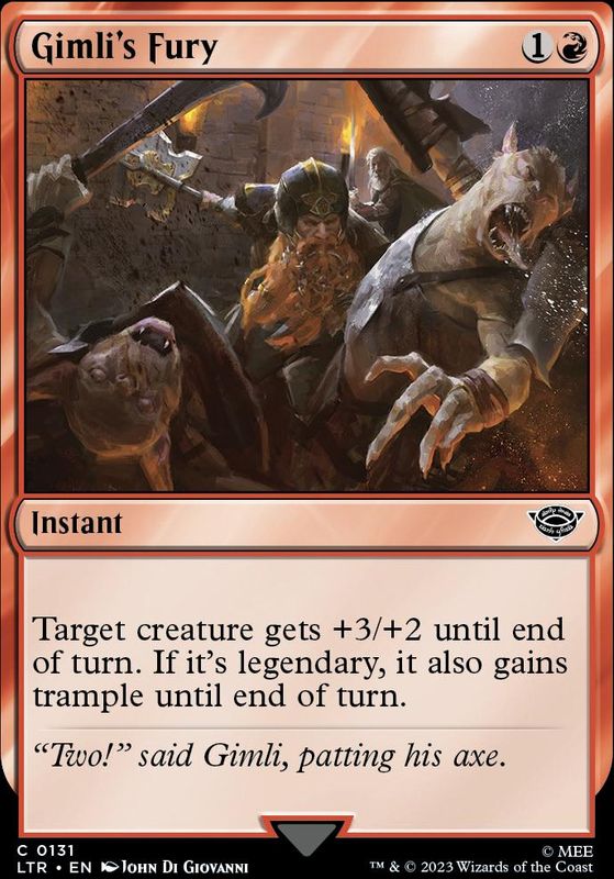 Gimli's Fury (foil)