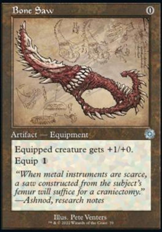 Bone Saw (Schematic Art)