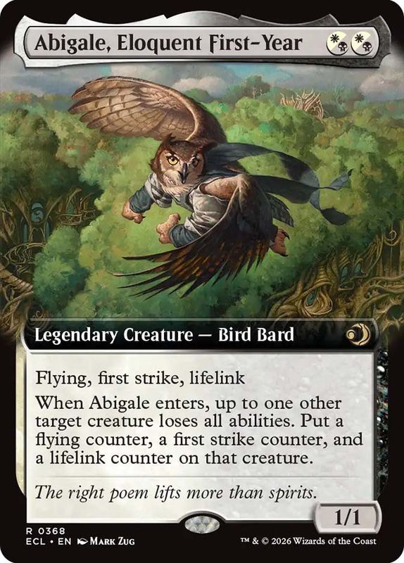 Abigale, Eloquent First-Year (extended art)