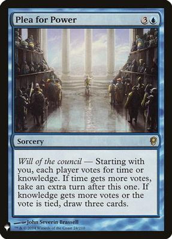 Plea for Power