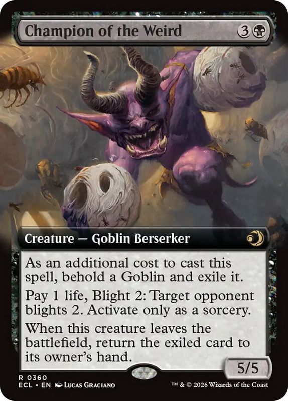 Champion of the Weird (extended art)