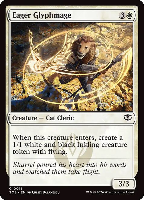 Hovedbilde Eager Glyphmage (Foil)