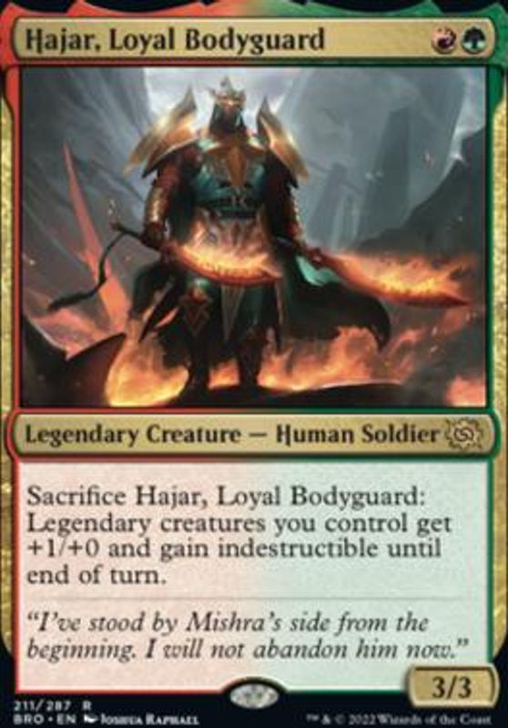 Hajar, Loyal Bodyguard