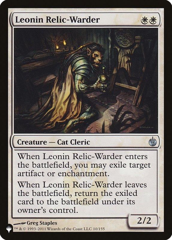 Leonin Relic-Warder (Mirrodin Besieged)