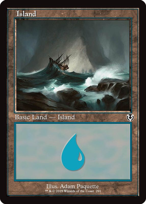 Island (#291) (Retro Frame) (Foil)