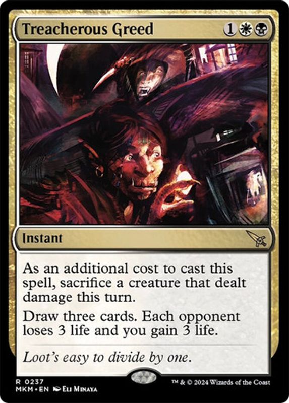 Treacherous Greed (Foil)