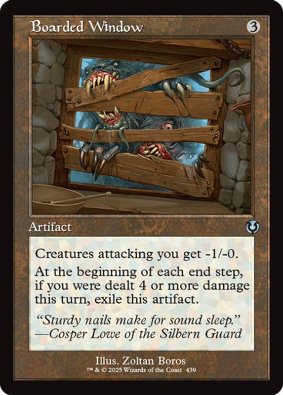 Boarded Window (Retro Frame) (Foil)