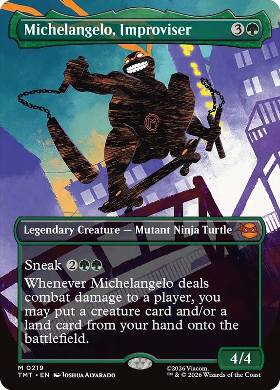 Michelangelo, Improviser (Borderless) (Foil)