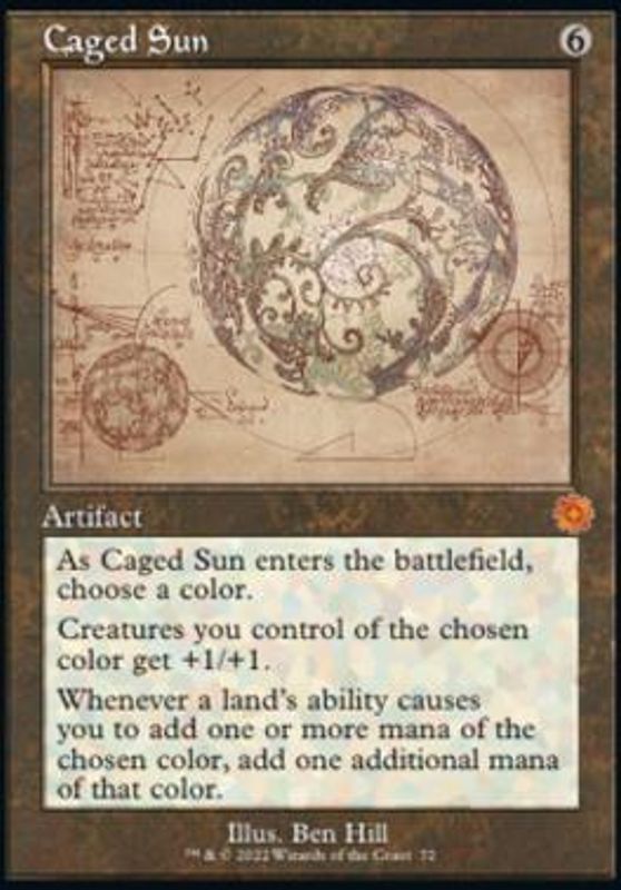 Caged Sun (Schematic Art) (foil)