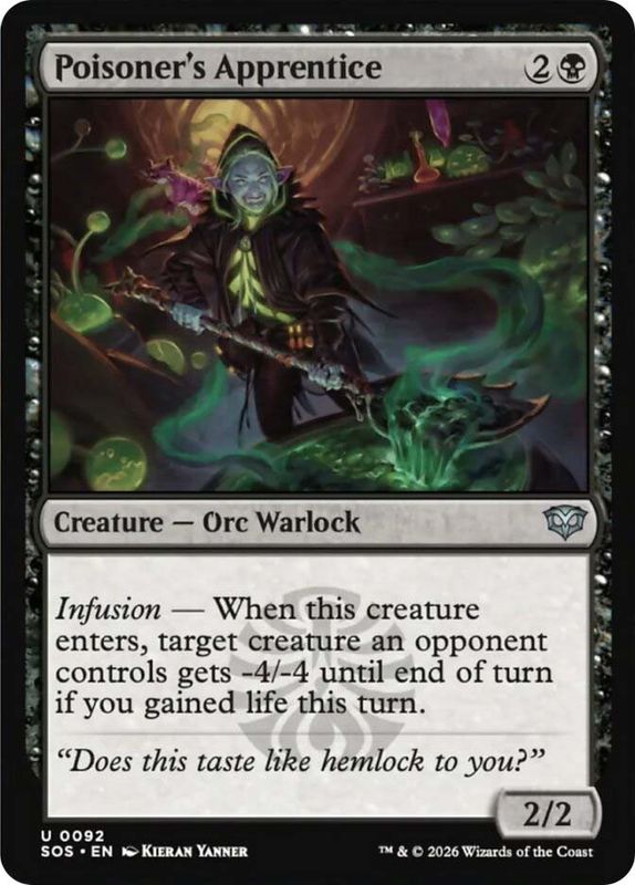 Poisoner's Apprentice (Foil)