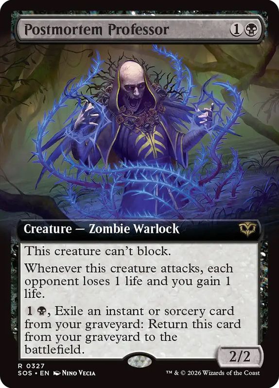 Postmortem Professor (Extended Art)