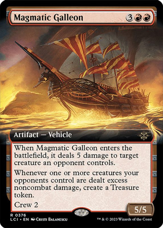 Magmatic Galleon (Extended Art) (Foil)