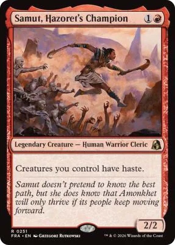 Samut, Hazoret's Champion (foil)
