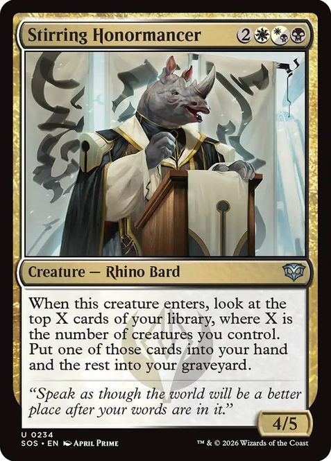 Hovedbilde Stirring Honormancer (Foil)