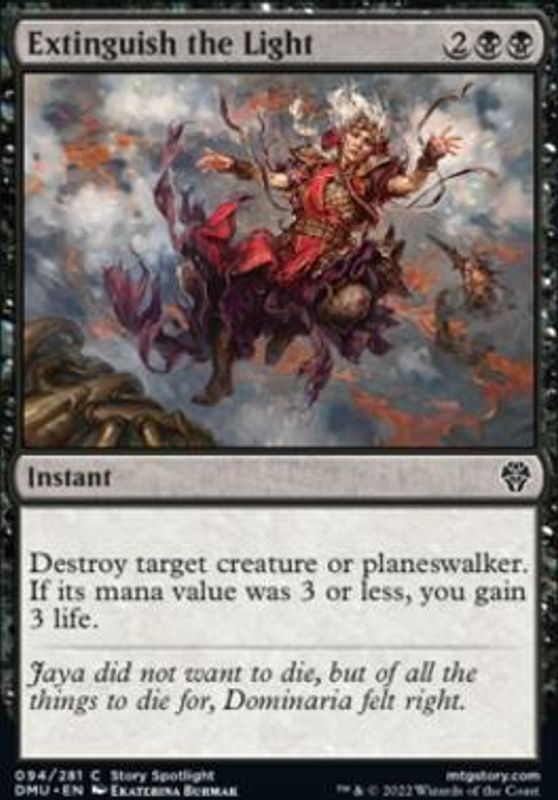 Extinguish the Light (foil)