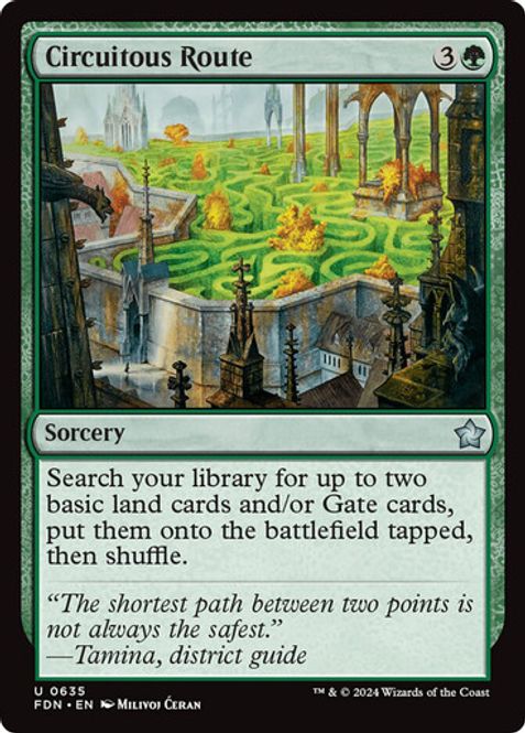 Hovedbilde Circuitous Route (Foil)