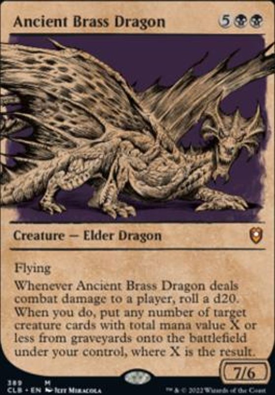Ancient Brass Dragon (Showcase) (foil)
