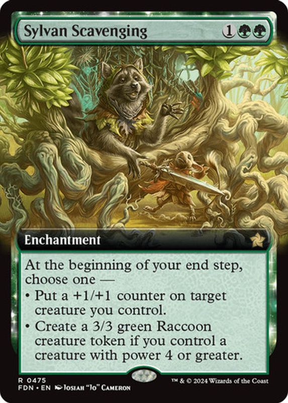 Sylvan Scavenging (Extended Art) (Foil)